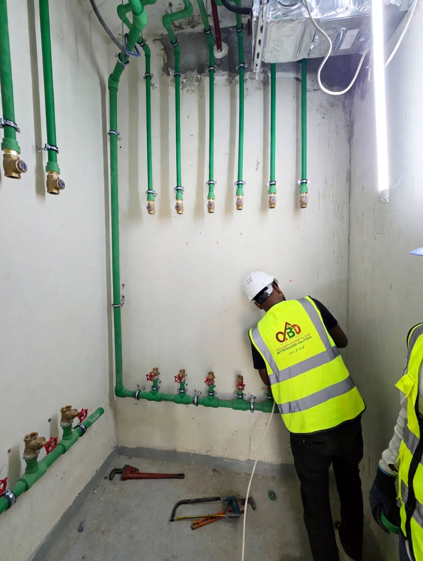 Plumbing installation works